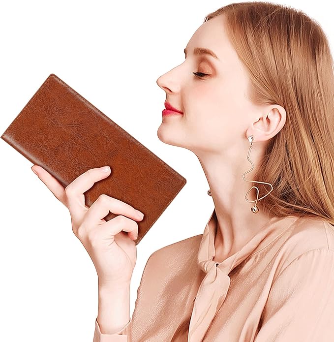 Ultra Slim Thin Leather Women Wallet RFID Blocking Credit Card Holder Bifold Long Ladies Billfold - Image 8