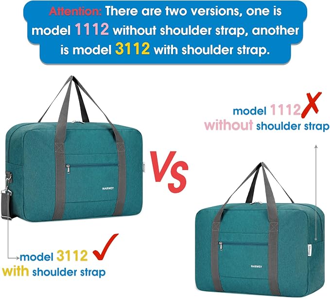 For Spirit Airlines Personal Item Bag Foldable Travel Duffel Bag Tote Carry on Luggage Duffle Overnight for Women and Men - Image 7