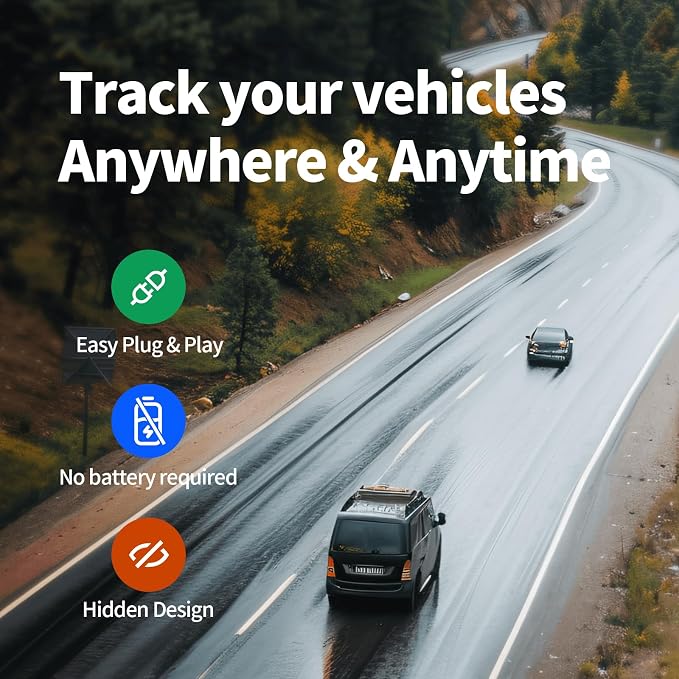 Wired GPS Tracker for Vehicles, No Monthly Fee, No Subscription with Real-Time Tracking, 4G SIM and Data Included, Trip History, GeoFence, Driving Alerts, IP67 Waterproof, Global Coverage - Image 8