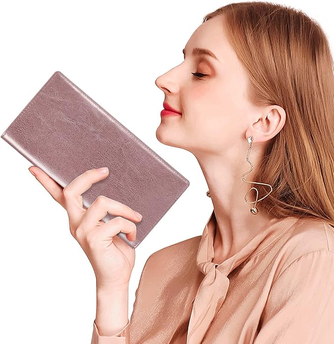 Ultra Slim Thin Leather Women Wallet RFID Blocking Credit Card Holder Bifold Long Ladies Billfold - Image 8