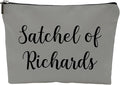 ZUYUROU Funny Makeup Bag Satchel of Richards Gag Gift for Women Bachelorette Birthday, Travel Cosmetic Pouch Double-Sided Zipper Organizer for Toiletries by ZUYUROU
