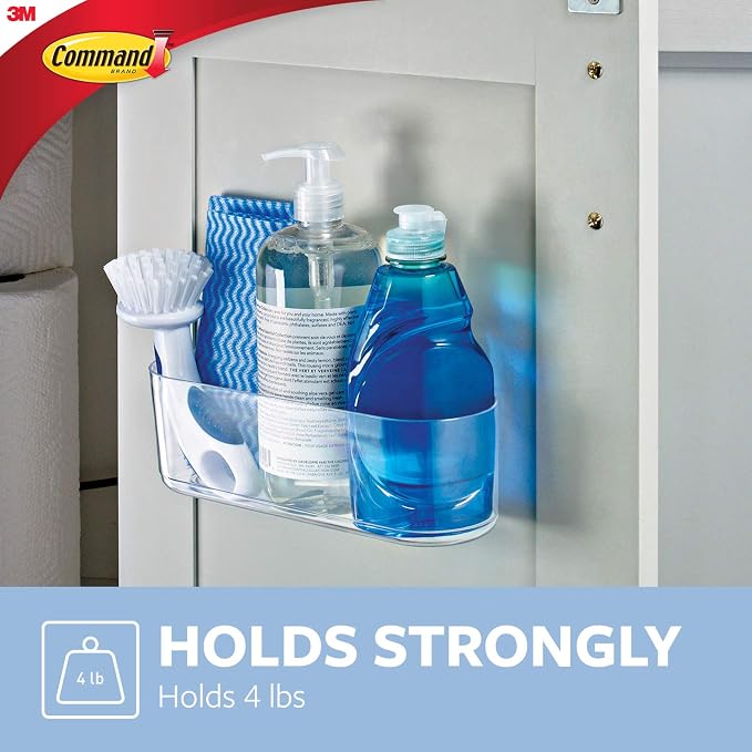 Command Large Caddy, Organize Damage-Free, 1 caddy, 4 strips (HOM-15) - Image 3