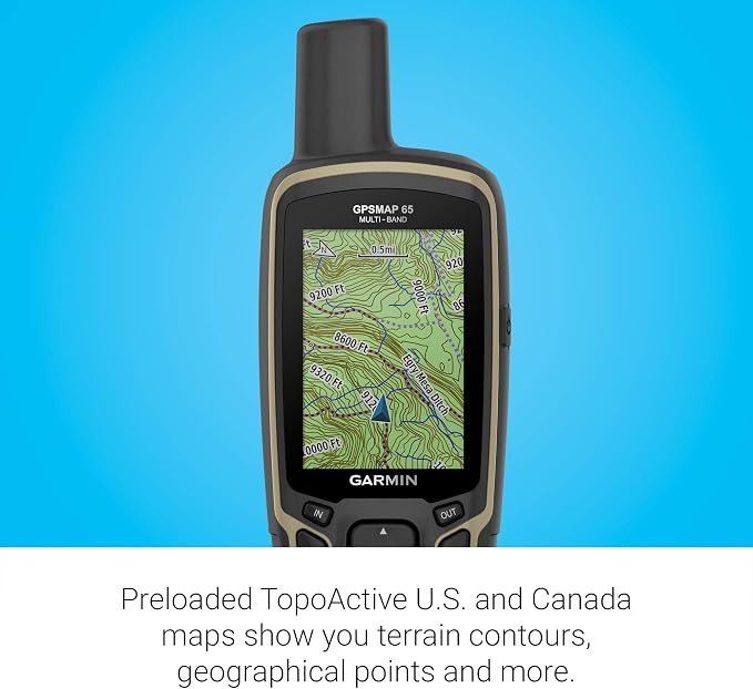 Garmin GPSMAP 65, Button-Operated Handheld with Expanded Satellite Support and Multi-Band Technology, 2.6" Color Display, 010-02451-00 - Image 4