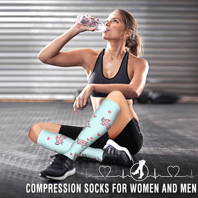 6 Pack Copper Compression Socks for Women and Men Circulation-Best Support for Medical,Running,Nursing,Athletic - Image 2