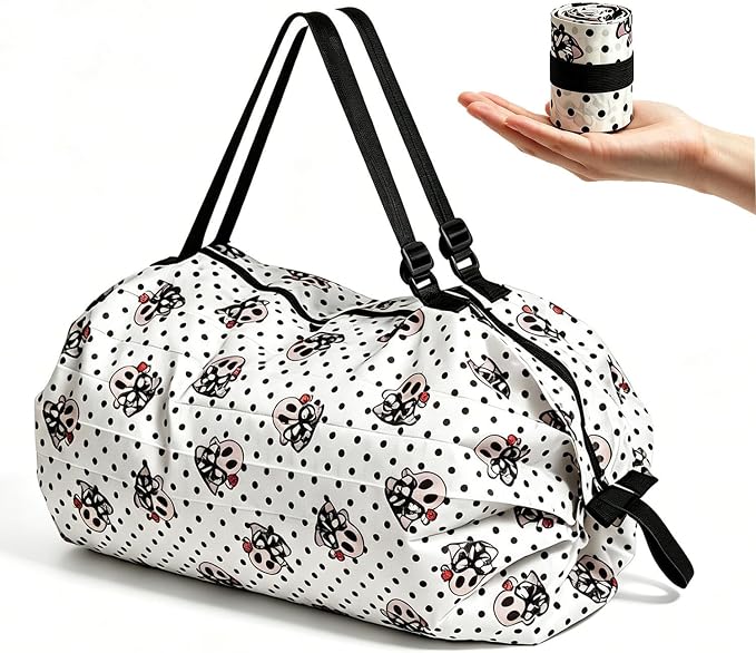 Ultralight Foldable Tote, Reusable Grocery & Travel Bag for Women Water Repellent Shopping Bag by BCHWAYFAMILY