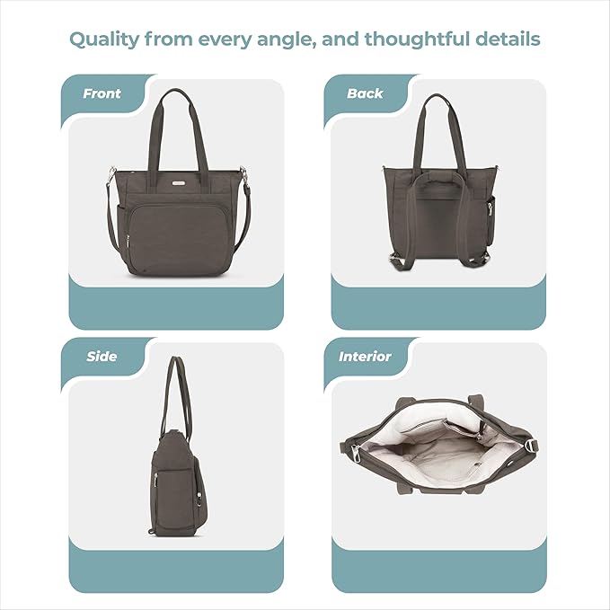 Travelon Anti-Theft Essentials Convertible Backpack/Tote - Image 6