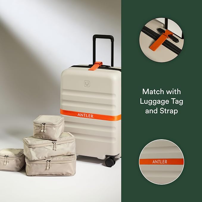 ANTLER - Compression Packing Cubes for Travel, Luggage Organiser for Suitcases or Bags, Travel Accessories, Set of 4, Taupe - Image 6
