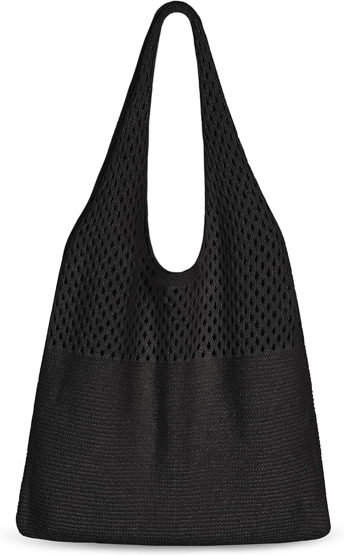 Sightor Crochet Tote Bag, Mesh Beach Bag Knit Summer Hobo Bag for Women | Beach Tote bag Vacation Outfits Aesthetic Boho Bag by Sightor