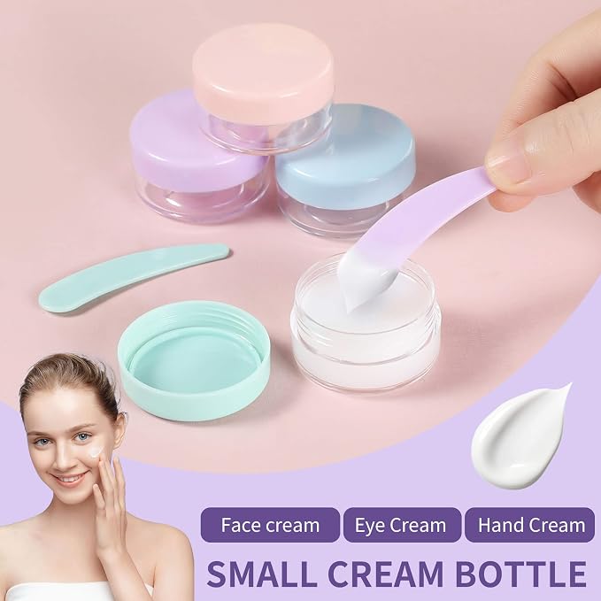 19 Pack Travel Bottles for Toiletries - TSA-Approved Leak-Proof Silicone Containers with Cream Jars Spray Bottles Funnel Brushes & Labels - Portable Refillable Kit for Shampoo Lotion & Conditioner - Image 4