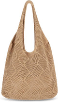 Sightor Crochet Tote Bag, Mesh Beach Bag Knit Summer Hobo Bag for Women | Beach Tote bag Vacation Outfits Aesthetic Boho Bag by Sightor