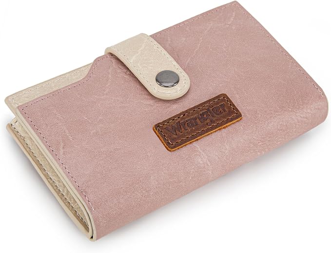 Wrangler Wallet for Women Bifold Card Holder with Zipper and ID Window - Image 5