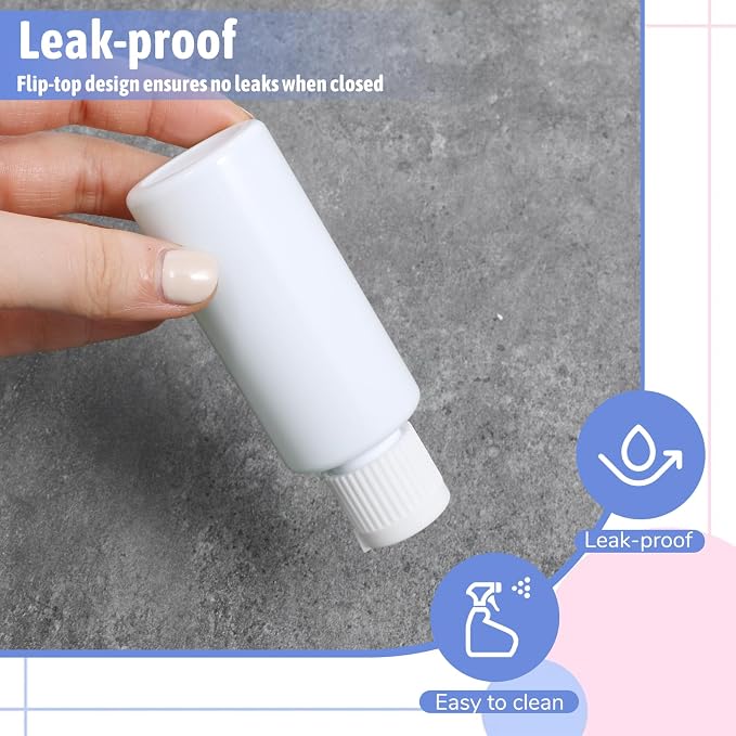 4 PCS Flip Top Bottles with Caps, Plastic Small Bottles for Liquids 2 Oz Travel Squeeze Bottle Empty Liquid Squeeze Bottle Refillable Travel Containers for Costmetic Conditioner Massage Oil Shampoo - Image 6