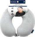 Brookstone Travel Neck Pillow - Lightweight U-Shaped Memory Foam Travel Pillow for Airplane, Car Travels & Sleeping, Grey | Brookstone Travel Neck Pillow Lightweight U-Shaped Memory Foam Pillow by Unknown