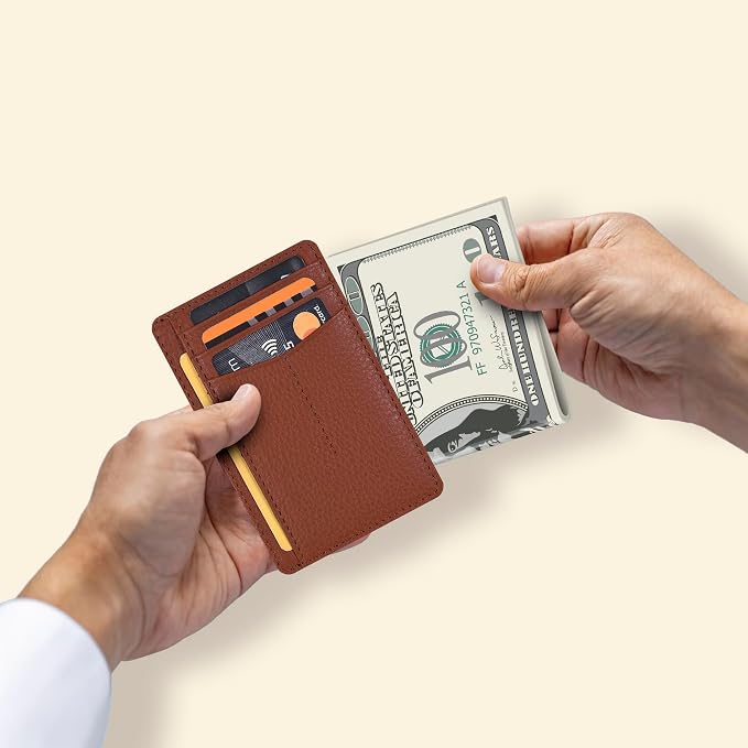 Oak Leathers Leather Wallet for Men & Women - RFID Slim Card Holder - Image 4