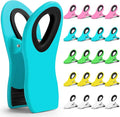 JETMORE 20 Pack Chip Clip, Magnetic Clips for Chips and Other Food Bags | Durable plastic jaws grip packages without tearing, chip bag clips seal snacks, while magnetic bag clips display notes by Jetmore