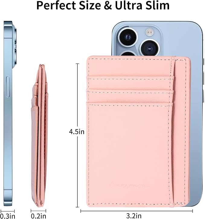 Chelmon Slim Wallet for Men, Minimalist Front Pocket RFID Blocking Credit Card Holder - Image 3