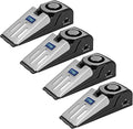 ZZRUI Door Stop Alarm with 120dB Siren, 4 Pack Portable Security Door Stopper Wedge Alarm for Travel, Home, Apartment, Dorm, Hotel, Entry Alert Safety Device for Women & Kids by ZZRUI