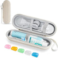 Toothbrush Travel Case for Oral B/Oral-B Pro 1000 1500 5000 7000 & Philips Sonicare 4100 1100 5300 5100 6100/iO Electric Toothbrush, Hard Protective Storage Bag (Starlight case&toothbrush cap) by TYSORETY