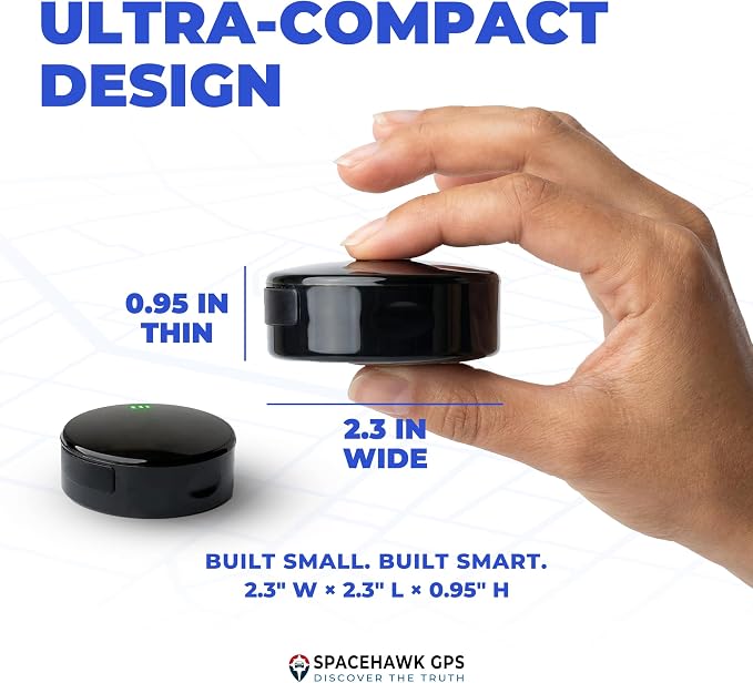 Tracker - Real-Time Mini GPS System. Hidden GPS Tracking Device for Cars, Trucks, Trailers, Assets & Fleet Vehicles. Waterproof Portable GPS Tracker with Magnet & Long Battery. - Image 2