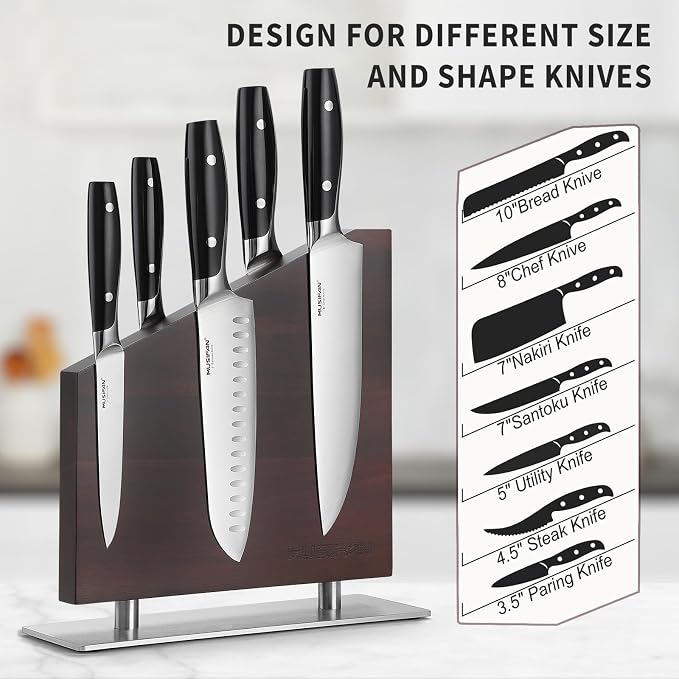 Magnetic Knife Block Without Knives,Magnetic Universal Stands with Strong Enhanced Magnets Strip Kitchen Storage Cutlery Large Organizer ，Knife Holder for Kitchen Organizer - Image 5
