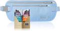 Peak Gear Travel Money Belt. Premium Quality Travel Wallet with RFID Blocking Fabric to Protect Credit Cards, Passports and Documents. Exclusive Theft Protection and 2 Recovery Tags | Blue by Peak+Gear