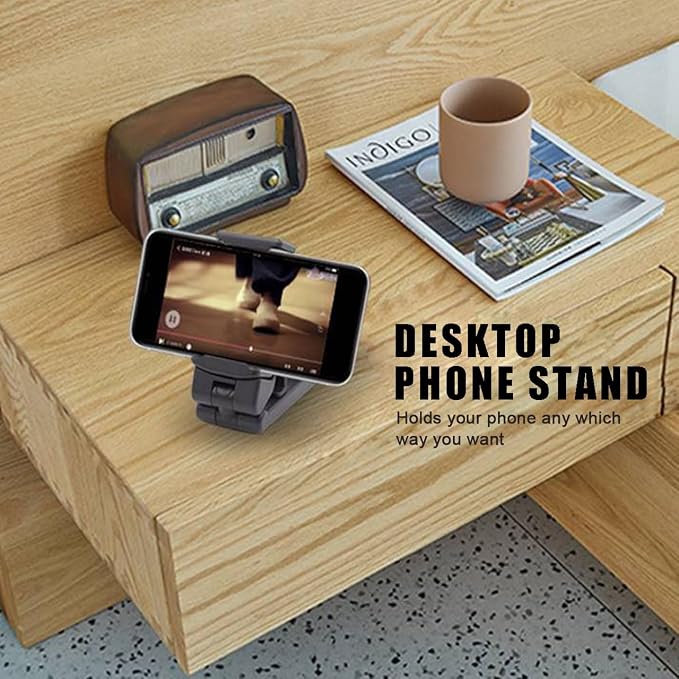 Phone Holder,Airplane Travel Essentials,Car Phone Mount,Cell Phone Stand for Desk Shower Bike Bed Luggage,Universal Mini Travel Accessories for iPhone 16 15 14 13 12 11 Pro Max Samsung - Image 5