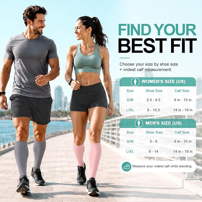 3 Pack Medical Compression Sock-Compression Sock For Women and Men Circulation -Best for Running,Nursing,Athletic Sports - Image 6