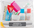 Trail maker Women’s Travel Toiletry Bag with Supplies, 15 Piece Travel Size TSA Compliant Oral Care and Grooming Essentials Kit by TrailmakerBuiltforLife%E2%80%99sAdventuresBigandSmall