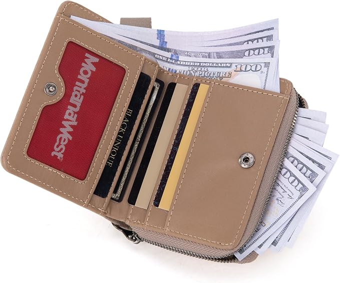 Montana West Small Wallet for Women Female Ladies with a Detachable Wristlet Women's Wallet with Rfid Blocking Lining Minimalist Lightweight & Easy to Carry - Image 4