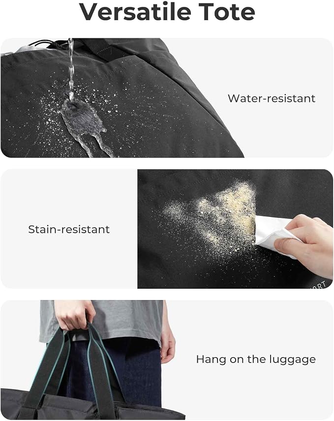 BAGSMART Reusable Grocery Bags, Large Beach Bag, Foldable Tote for Shopping Moving Holiday Travel Packing - Image 6
