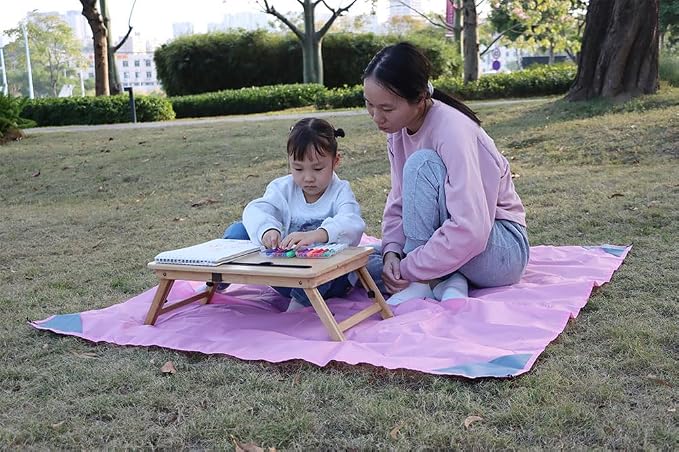 Orga'Neat Pocket Picnic Blanket, Compact Lightweight Tarp for Camping | Foldable, Easy to Carry, Water Resistant Sandproof Washable Quick Dry Mat for Beach, Festival, Travel, Outdoor Recreation - Image 5