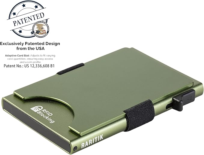Slim Card Holder Wallet for Men, Minimalist RFID Blocking Pop Up Wallet, Smart Metal Business Card Case Holds 12 Cards, Money Clip, Front Pocket Wallet, Gifts for Men - Image 2
