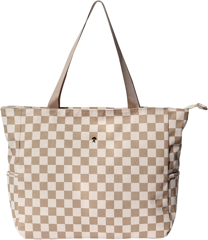 ESVAN LARGE BEACH BAG Water Resistant Lightweight 20 inch Women Oversize Tote Bag for Gym Beach Travel Pool Yoga Nurse - Image 3