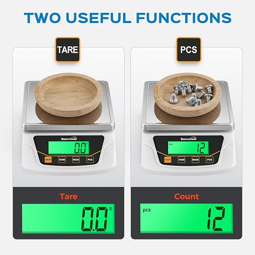 Digital Scale 0.1 Gram Accuracy Precision Lab Scale 6000g Scientific Digital Balance for Laboratory, Jewelry Weighing - Image 7
