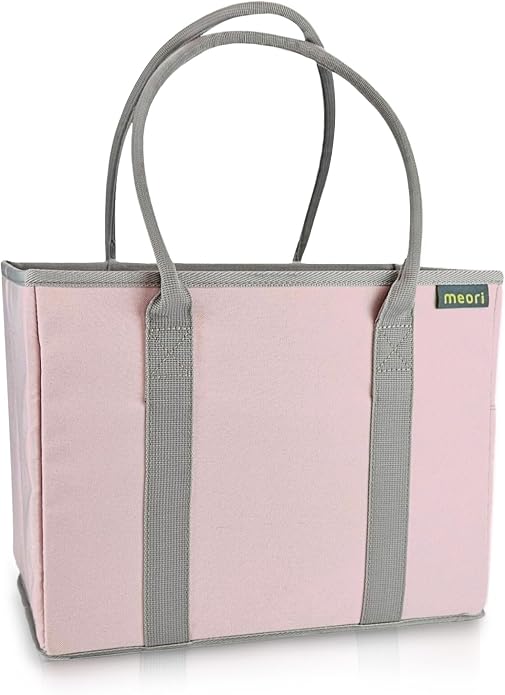 meori Office Tote Bag Carry Laptop Essentials Sturdy Bottom Stays Upright 3 Handy Pockets by meori