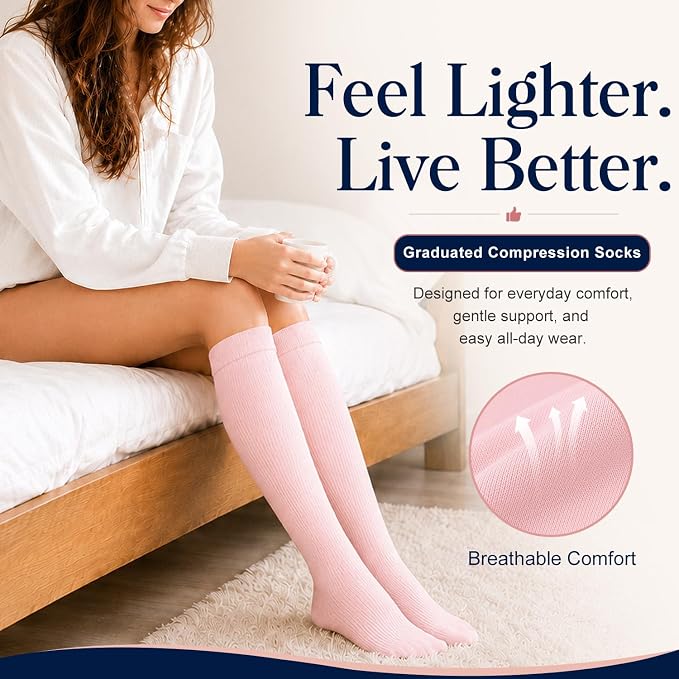 COOLOVER Copper Compression Socks for Women and Men(6 Pairs)-Best Support for Running, Athletic, Travel - Image 3