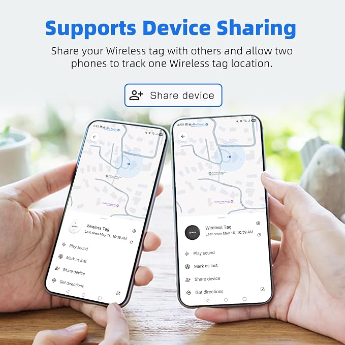 2026 Upgraded Android Tracker Tags, Official Google Certified Smart Bluetooth Tracker, Compatible with Find Hub App(Not for iOS and Huawei), Air Tag for Android, Item Locator Key Finder, Luggage Tag - Image 6