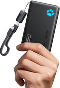 INIU 45W Fast Charging Portable Charger, Smaller 10000mAh Travel Power Bank | Flight-Safe, Detachable USB C Cable, Travel Essential, External Battery Phone Pack for iPhone 17 Samsung S26 iPad etc by INIU