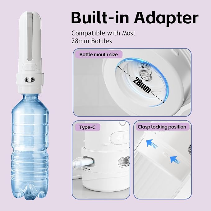 Portable Bidet for Travel | Bathroom - Rechargeable Electric Bidet Sprayer with 3 Pressure | Waterproof for Ultimate Personal Hygiene Cleaning at Home Office and Camping - Image 10