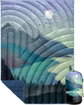 Puffy Camping Blanket,Large Camp Blanket Outdoor Camping Quilt Waterproof | Lightweight Printed Warm Packable Down Alternative Blanket for Camping,Traveling, Stadium, Hiking, Picnics by hotkoko