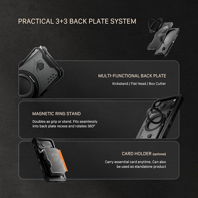 Tilta Khronos Case Compatible with iPhone 17 Pro Max - Black | Snap in Design | Locking Clamp for Secure Mounting | Passthrough Power | Works with Focus Handles, Cooling Modules, Filters - Image 5