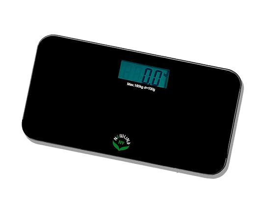 NewlineNY Black Mini Bathroom Scale + Travel Slip Case SBB-0718MBK+101BG - Image 8