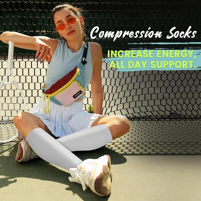 Copper Compression Socks 15-20 mmHg for Men & Women 8 Pairs – Circulation Support for Nurses, Travel, Running, Hiking, Soccer - Image 3