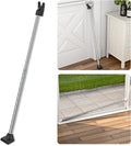 SECURITYMAN 3-in-1 Door Security Bar, Security Door Stoppers & Door Barricade – Heavy Duty Adjustable Iron Security Lock Bar for Home Defense, Apartment & Travel Safety (1 Pack - Chrome) by SECURITYMAN