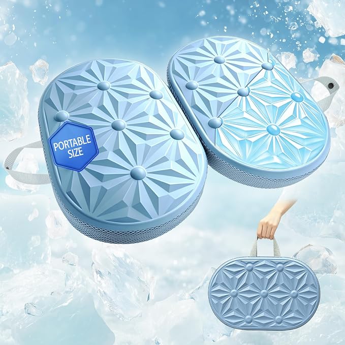 Cooling Gel Enhanced Memory Foam Seat Cushion, Desk Chair Seat Cushion, Office Chair Cushions, Foldable Portable, Back Sciatica Coccyx Tailbone Pain Relief, Driving Car Airplane Wheelchair Bleachers by NEW-Vi