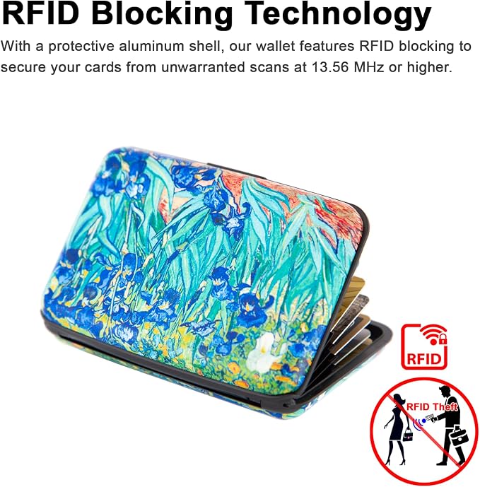 Credit Card Holder Small RFID Blocking Wallet Business Metal Slim Mini Aluminum Hard Case for Women Men - Image 2