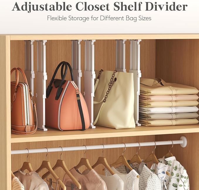 Lifewit 3.2" High Drawer Dividers for Clothes, Adjustable Drawer Organizers | 10.5"-16.5" Expandable Plastic Separator for Dresser, Kitchen, Cabinet, Closet, Nursery, Socks & Underwear Storage, 6 Pack - Image 12