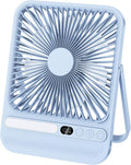 8000mAh Ultra-Thin Portable Travel Fan with Timer, Light&LED Display | 7in,28H Max Cooling Time,<42dB quiet for sleeping,cruise approved,4 Speeds Wind,Rechargeable Battery Fan for hotel office by BIVBTP