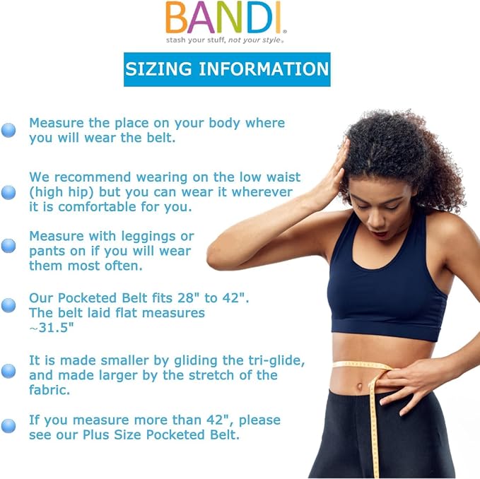 BANDI Running Belt for Women & Men – USA Made No-Bounce Adjustable Waist Pack & Secure Fanny Pack – Fits All Phones, Gels & Essentials – Zipper-Free, Medical Device Friendly - Image 6