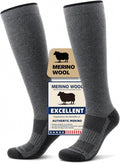 Merino Wool Compression Socks for Women & Men, 20-30 mmHg Knee High Dryarn Socks for Flying, Travel by Unknown